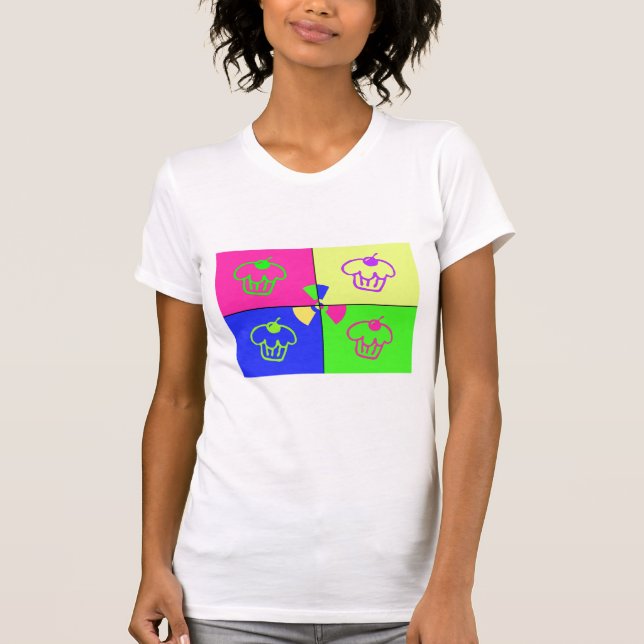 Radioaktiv muffins tee shirt (Framsida)
