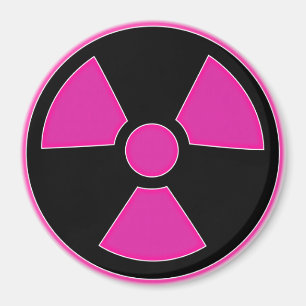 Radioaktiv rosa magnet