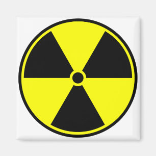 Radioaktiv symbol magnet