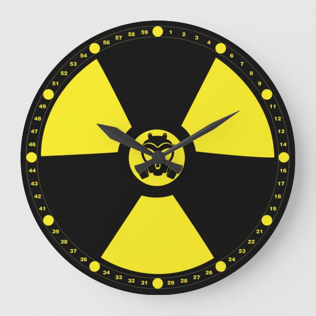 Radioaktiv symbol stor klocka (Framsida)