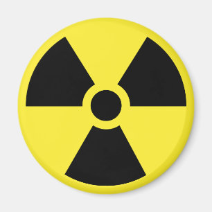Radioaktiv symbolmagnet magnet