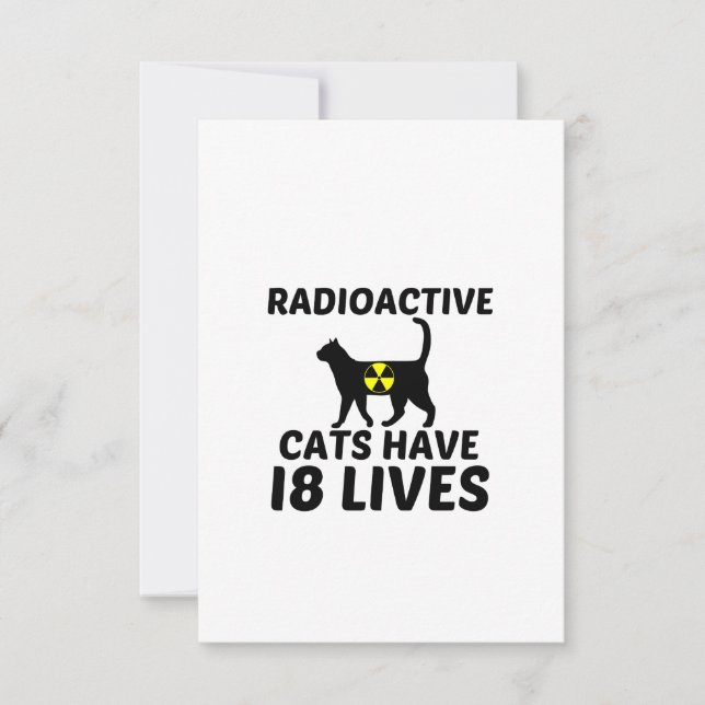 RADIOAKTIVA KATTER TACK KORT (Framsida)