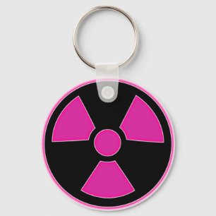 Radioaktiva rosa Keychain Nyckelring