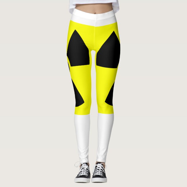 Radioaktiva vita ben leggings (Framsida)