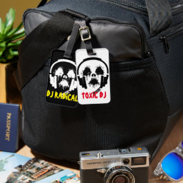 Radioaktivt DJ-Dubbla-sidigt Bagagebricka