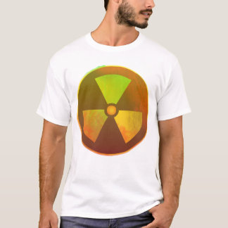 Radioaktivt flöde med nukleär symbol tee shirt