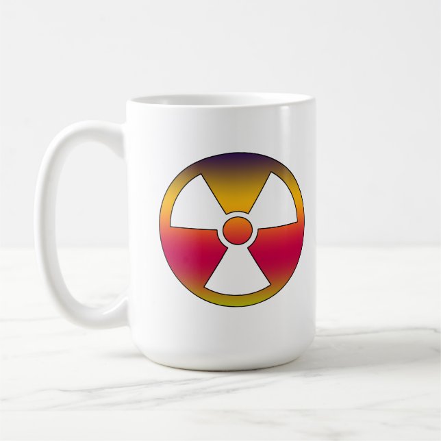 Radioaktivt kärnvapen kaffemugg (Vänster)