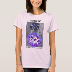 Radioaktivt kvinnors Blek Rosa T- Shirt T
