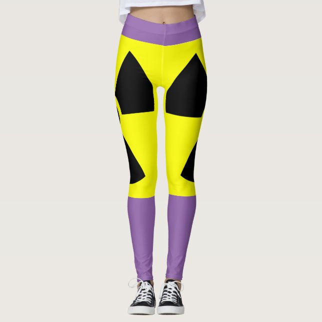 Radioaktivt Lila Leggings (Framsida)