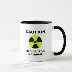 radioaktivt material mugg