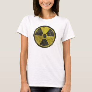Radioaktivt symbol för Grunge T-shirt