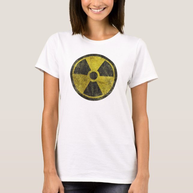 Radioaktivt symbol för Grunge T-shirt (Framsida)