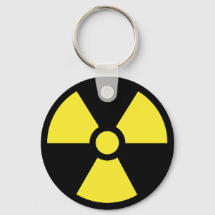 Radioaktivt symbol Keychain Nyckelring