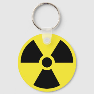 Radioaktivt symbol Keychain Nyckelring