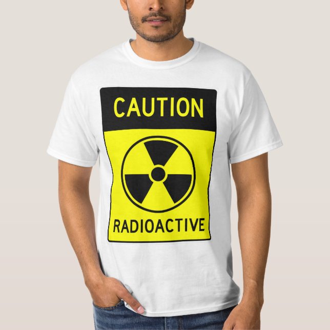RADIOAKTIVT T-SÄND RADIOAKTIV Roligt T Shirt (Framsida)