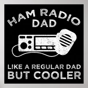 Radioamatörpappa - som en vanlig pappa men coolare poster