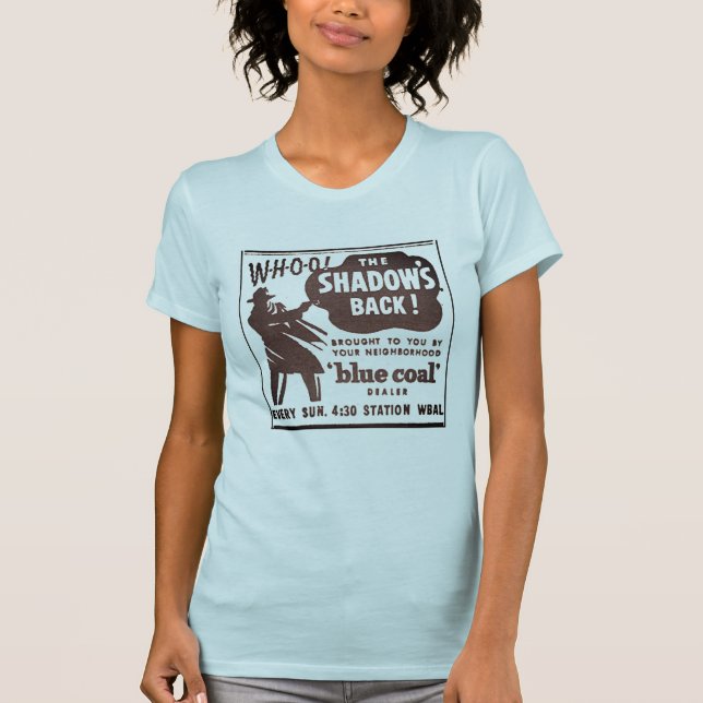 Radioanropet för skuggans bakre Vintage T Shirt (Framsida)