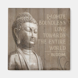 Radiobundet Kärlek-buddha-meditation utan gränser Magnet