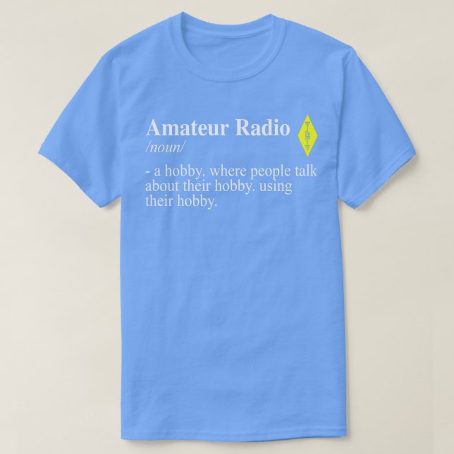 Radiodefinition i Amateur T Shirt (Design framsida)