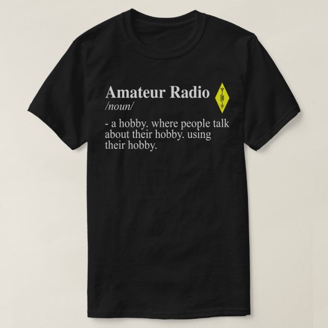 Radiodefinition i Amateur T Shirt (Design framsida)