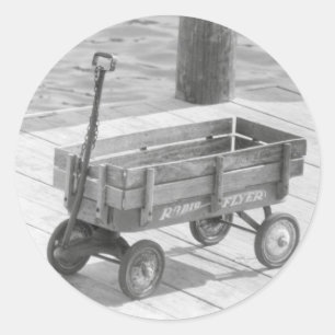 RadioFlyer Wagon Sticker Runt Klistermärke