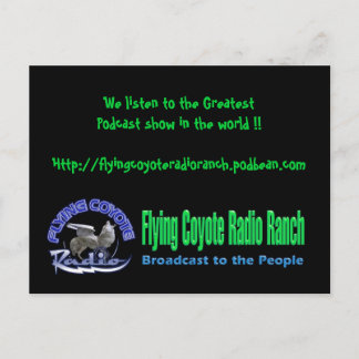 Radiofrekvens för postkort/flygande coyote vykort