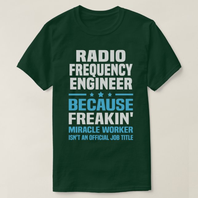 Radiofrekvens Ingenjör 8 T Shirt (Design framsida)