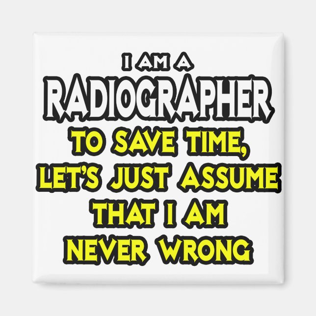 Radiograf.. Anta att jag aldrig har fel Magnet (Framsidan)