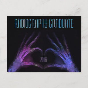 "Radiografi Student" lila xray- Inbjudan Vykort