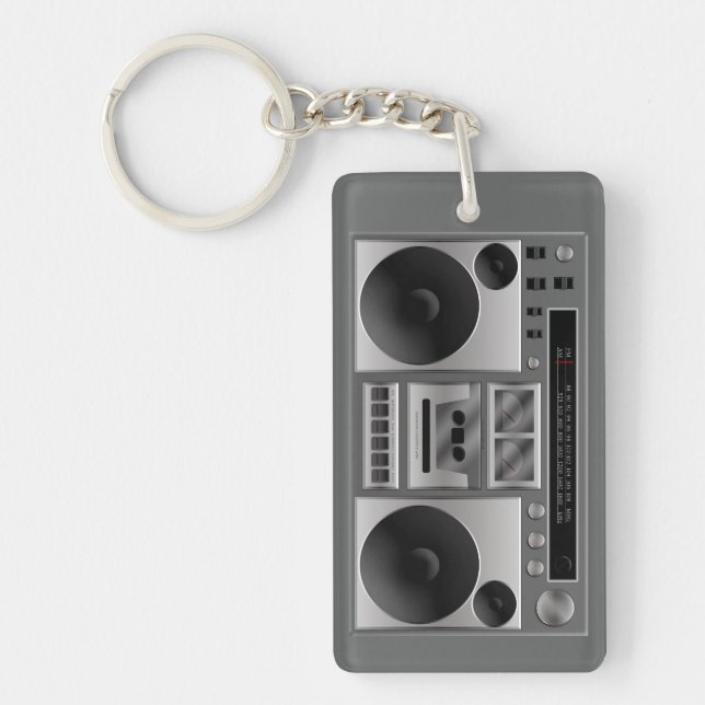 Radiografik i Boombox Nyckelring (Framsidan)