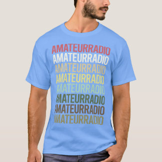 Radioham för färgstark text, amatörradio t shirt