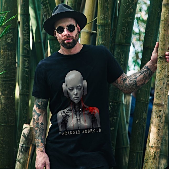 Radioheads Paranoida Android - Futuristiska Art T Shirt (Skapare uppladdad)
