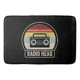 Radiohuvud för Retro Vintage Badrumsmatta