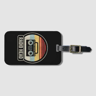 Radiohuvud för Retro Vintage Bagagebricka