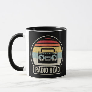 Radiohuvud för Retro Vintage Mugg