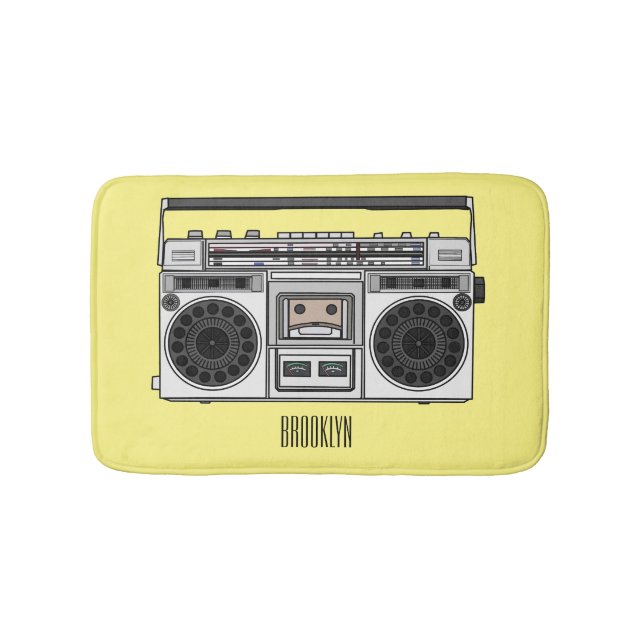 Radioillustration tecknad badrumsmatta (Framsidan)