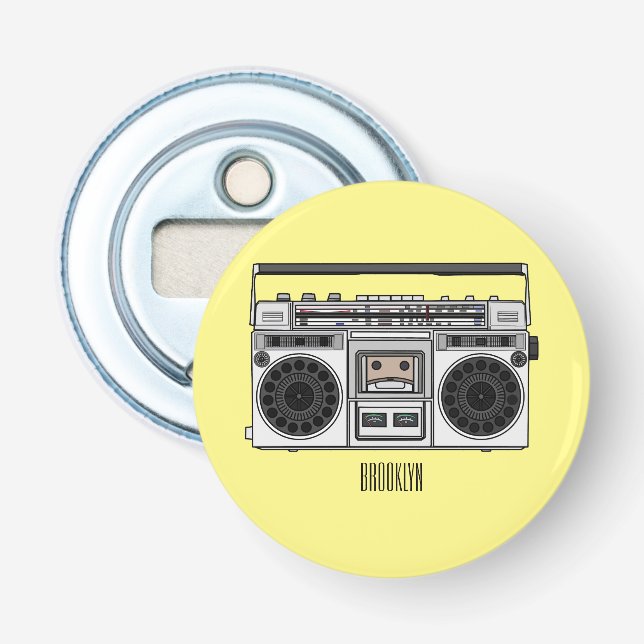 Radioillustration tecknad flasköppnare (Framsidan)