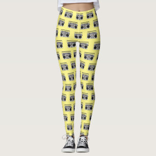 Radioillustration tecknad leggings