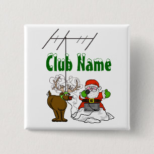Radioknappar i Santa & Rudolph Ham Knapp