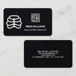 Radiolog Anpassningsbar QR Visitkort