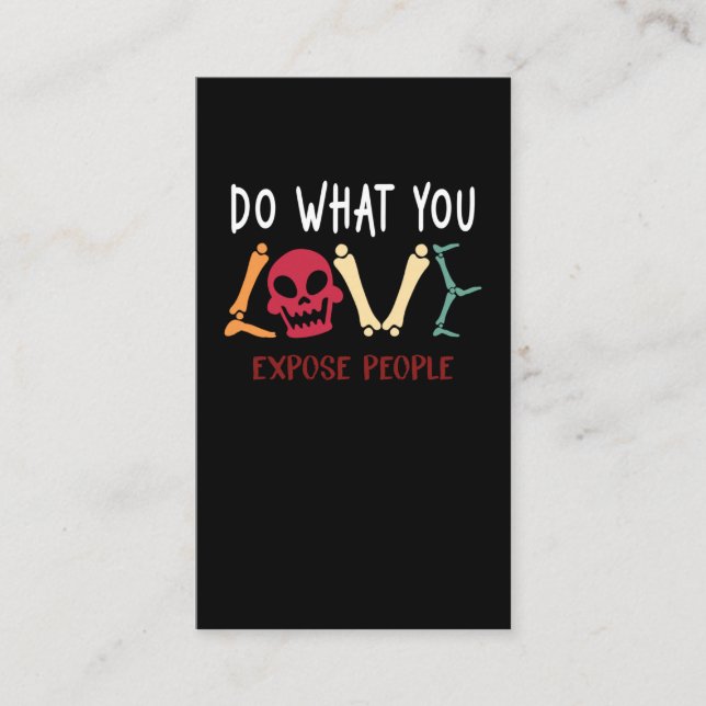 Radiolog Humor Skeleton Xray Funny Radiology Visitkort (Framsida)