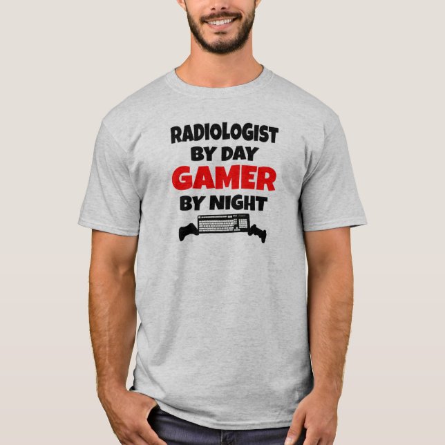 Radiolog Kärlek spelar videospel T Shirt (Framsida)