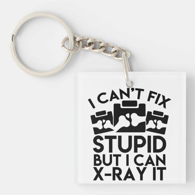 Radiolog Keychain, Funny Radiology Keychain (Framsidan)