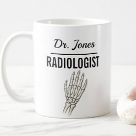 RADIOLOG Personligt namn läkarpresent Kaffemugg