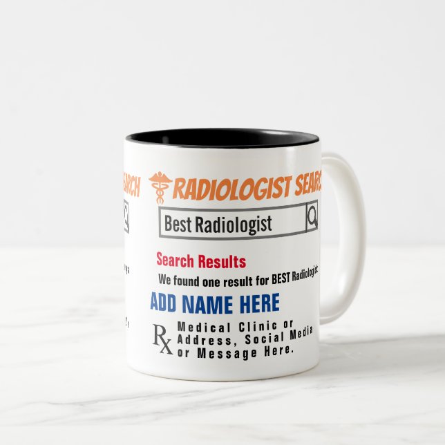 Radiolog Search Gift Mugg (Framsida höger)