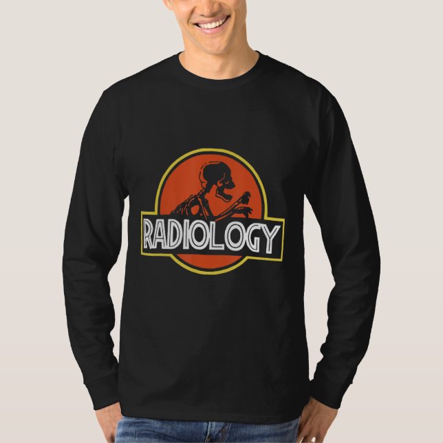 Radiolog Skeleton Radiology X Ray Rad Tech T Shirt (Framsida)