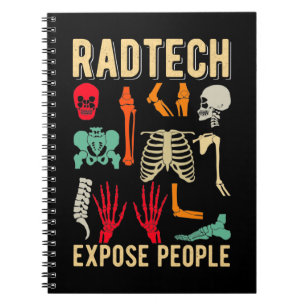 Radiolog Skeletons Xray Funny Radiology Anteckningsbok