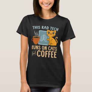 Radiolog Springa på katter och kaffebaserad radiol T Shirt