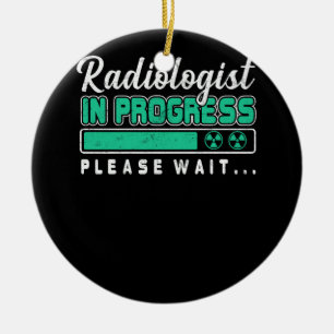 Radiologen är under arbete. Vänta på framtida radi Julgransprydnad Keramik