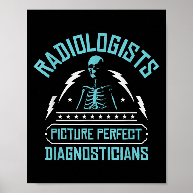 Radiologer Bild Perfekta Diagnostiker _ Rad  Poster (Framsidan)